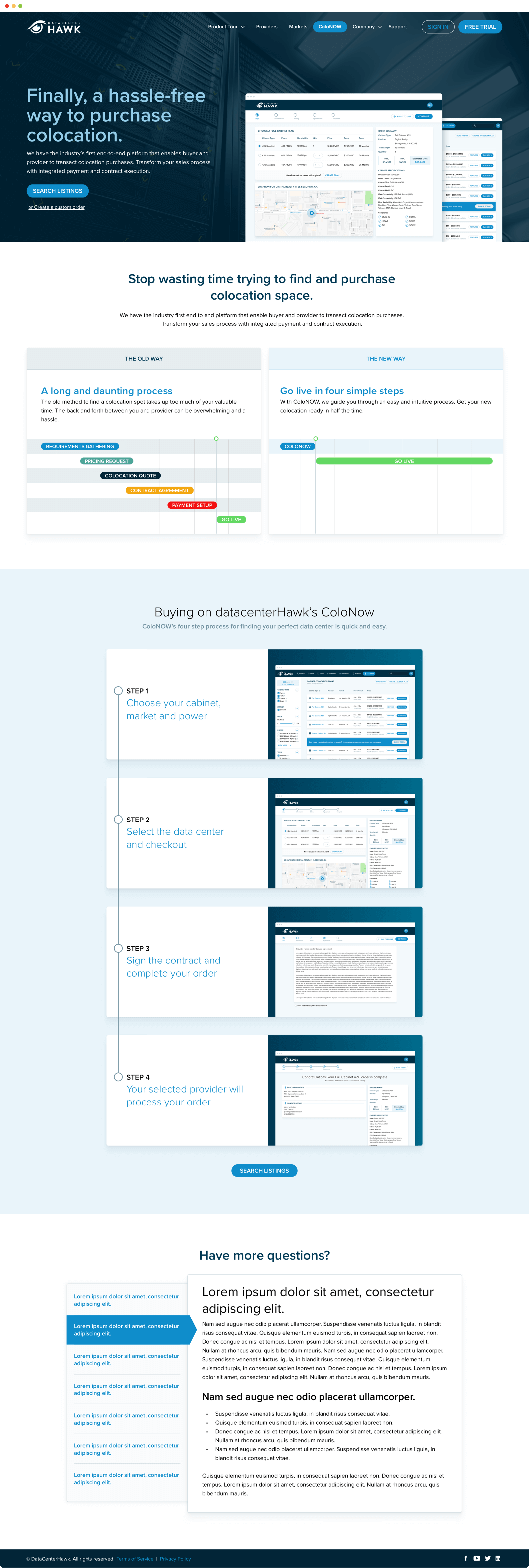 coloNOW campaign page for buyers